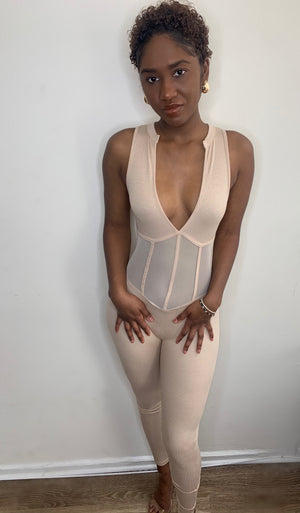 Nights Like This Jumpsuit (Nude)